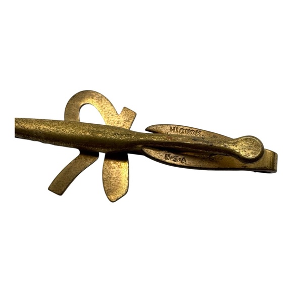 Vintage Hickok Gold-Tone Tie Clip with “R” Monogram – 3” Made‎ in USA - Picture 5 of 6